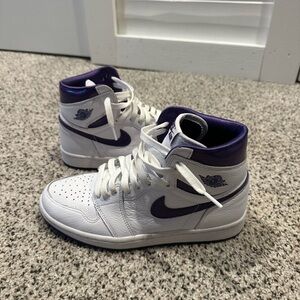 og purple air jordan 1’s high